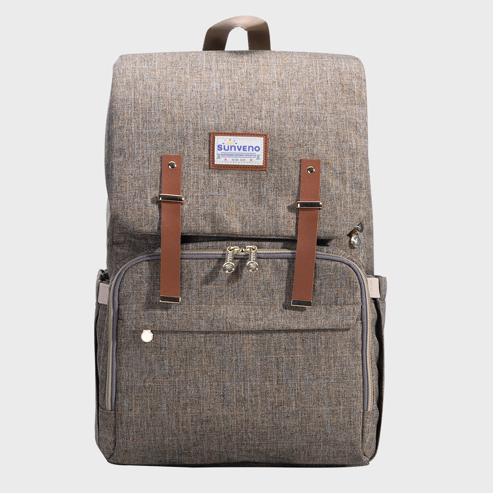 Three Little Tots Canvas Diaper Backpack, fifth additional photo