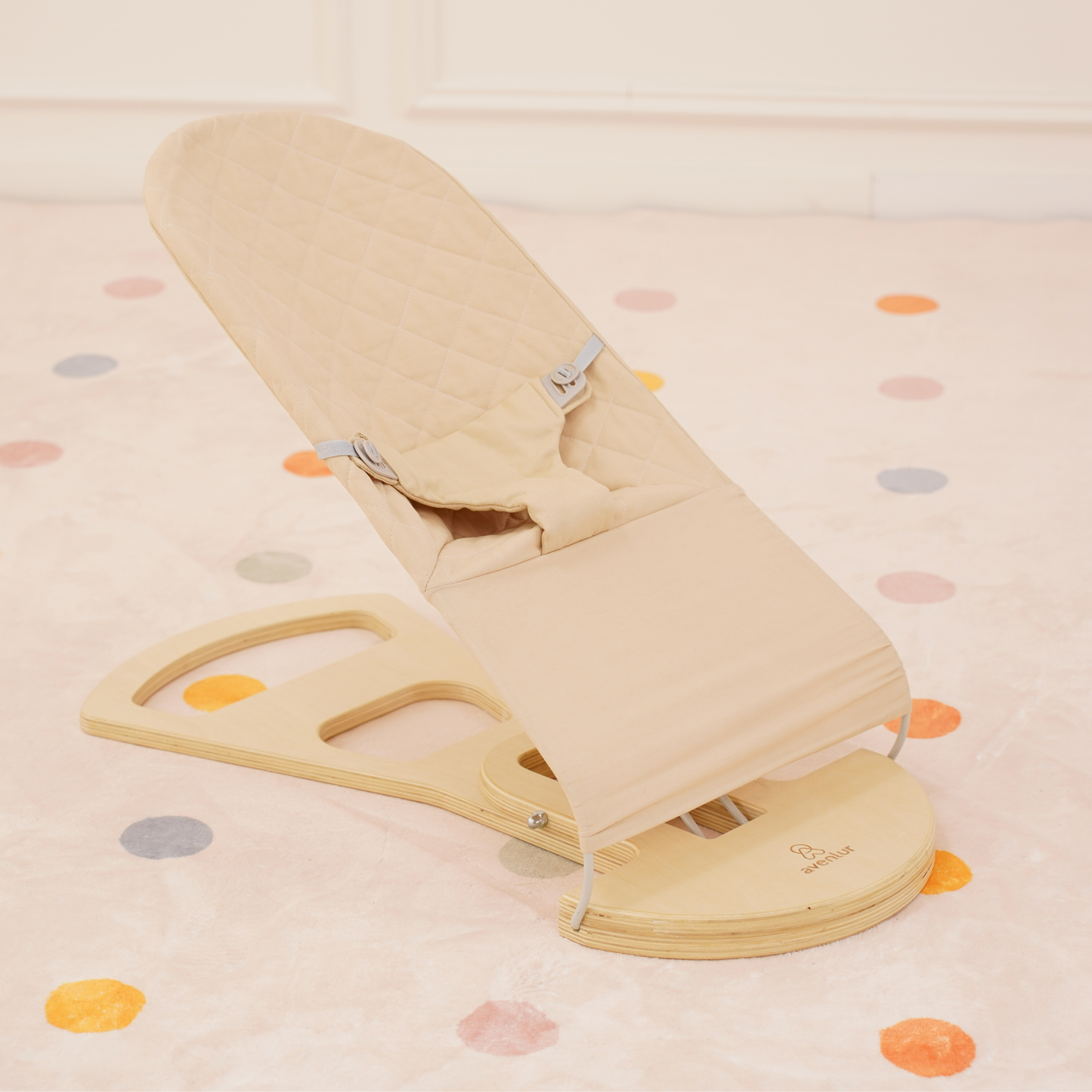 Three Little Tots Fir Baby Bouncer Foldable, in Brown