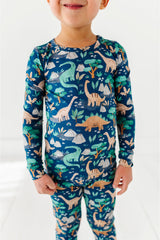 Three Little Tots Bamboo Pajama Set -Arlo Dino, additional product photo