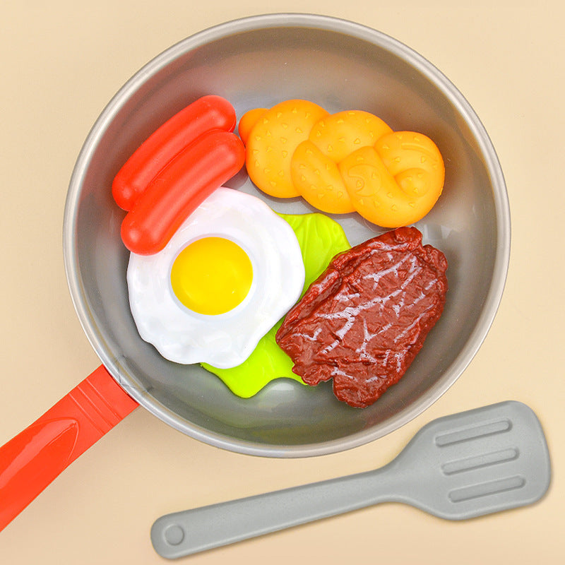 Three Little Tots Children Play House Pan Spatula Steak Kitchen Toy Set, additional product photo
