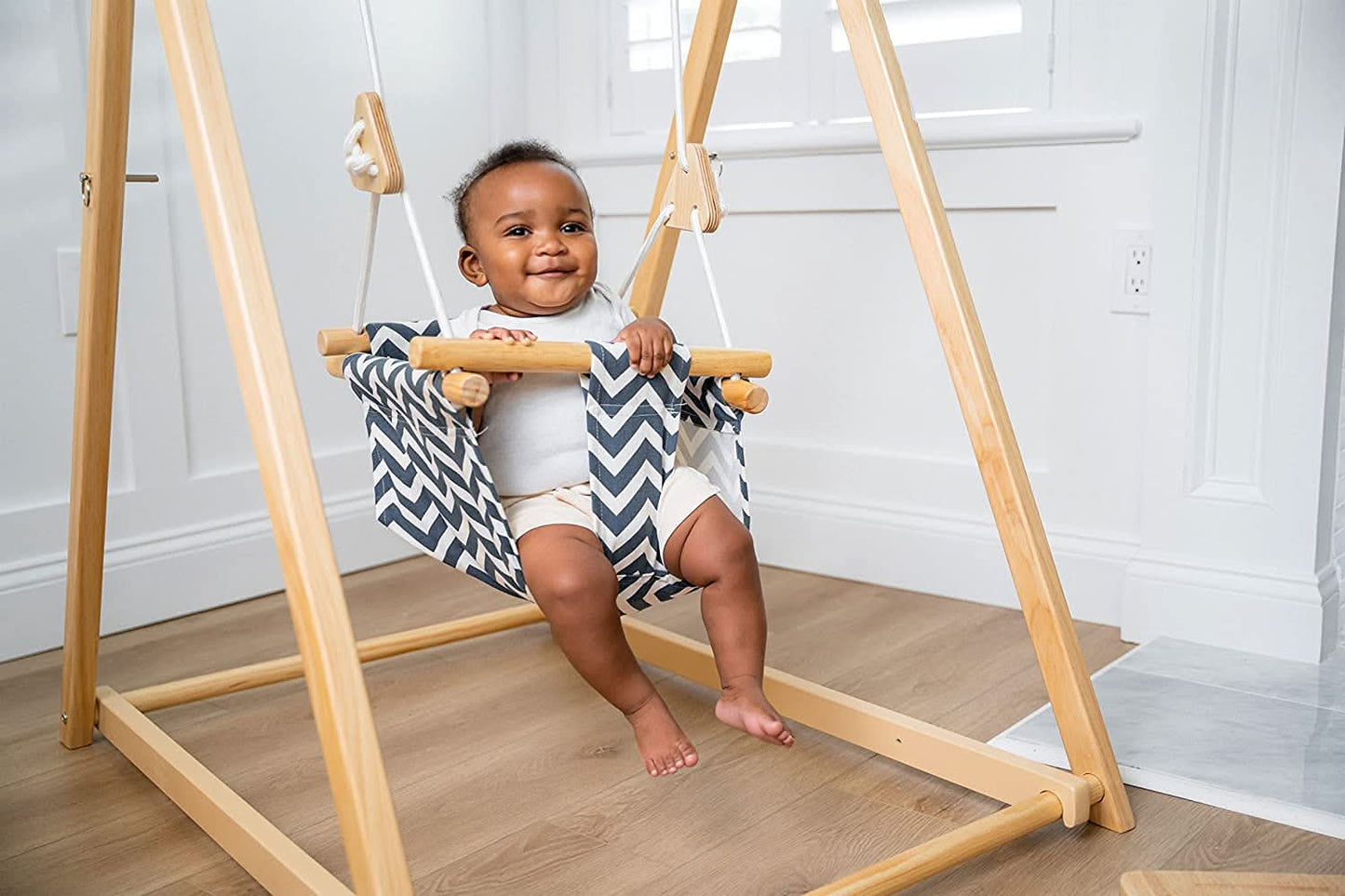 Three Little Tots Spruce Foldable Baby Swing - Blue Wave, extra product detail