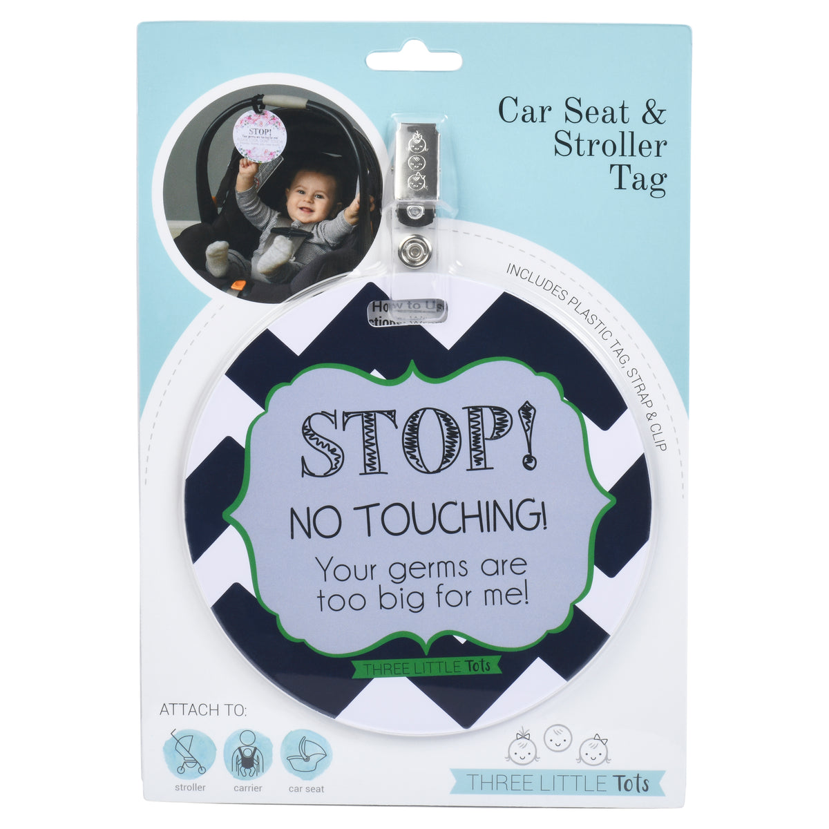Three Little Tots Stop No Touching Boy Car Seat, fifth additional photo