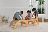 Three Little Tots Maple Beginner Pikler Triangle and Rocker, fourth additional photo