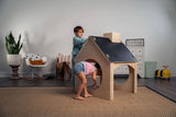 Three Little Tots Evergreen- Children's Playhouse with Chalkboard Roof, additional view