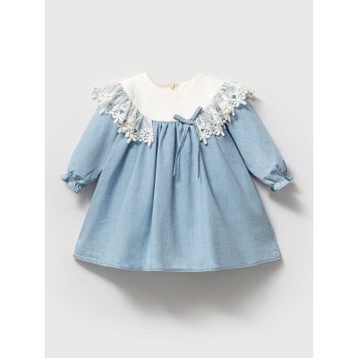 Elodie Blue Lace Dress