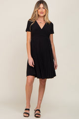 Three Little Tots Black Pleated Maternity Nursing Dress, extra product detail