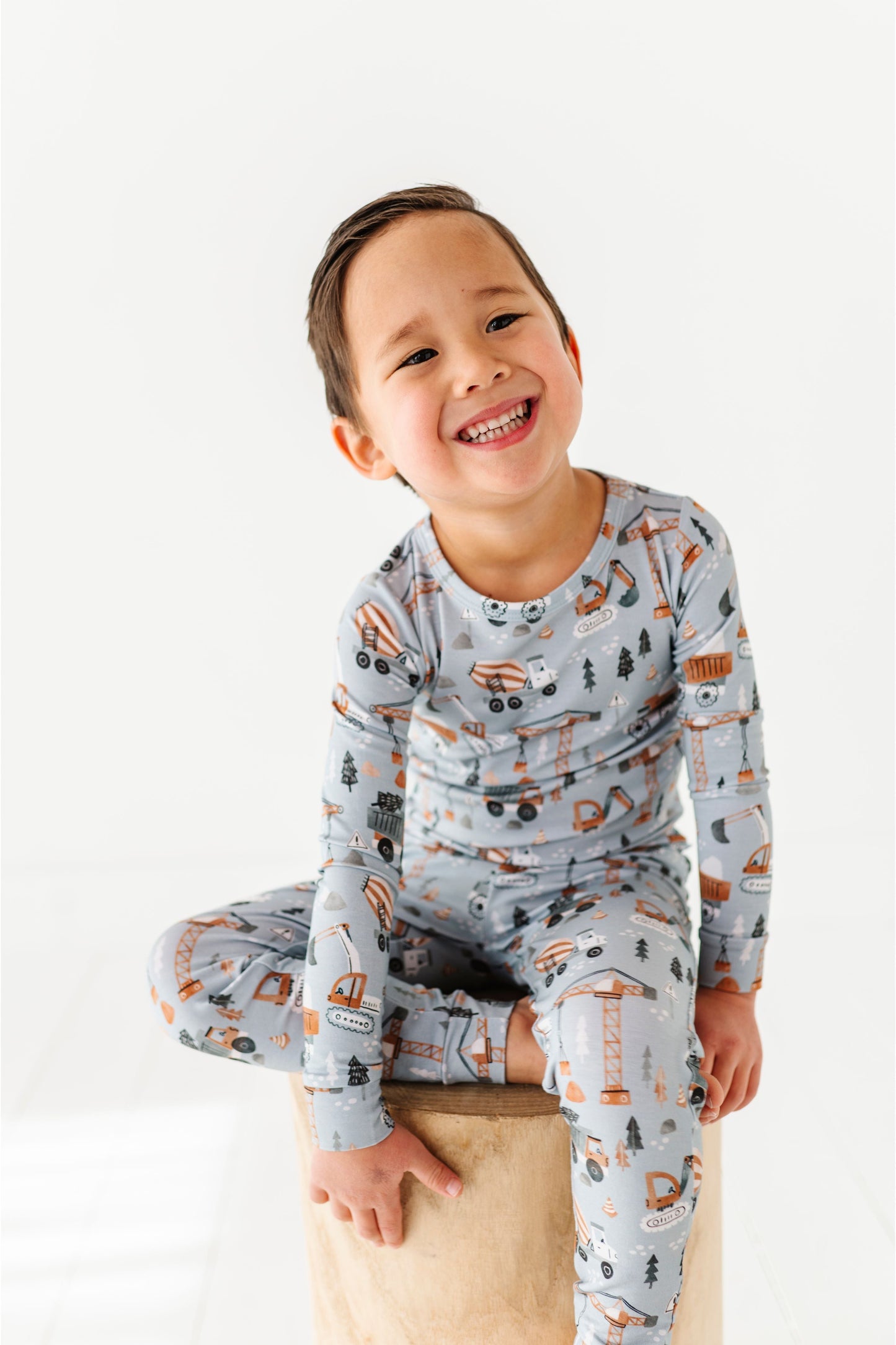 Construction Little Man Pajamas