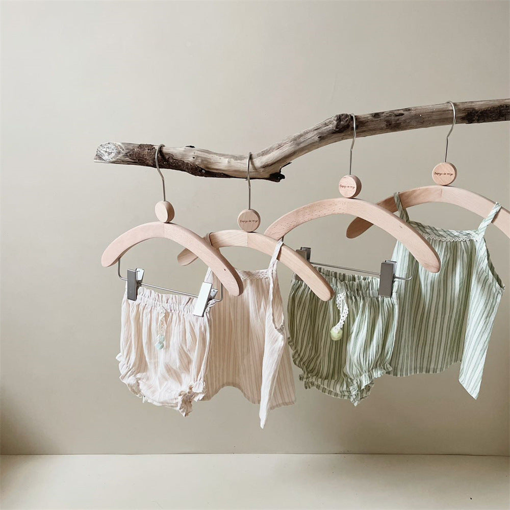 Striped Summer Lace Tank Top and Bloomer Set