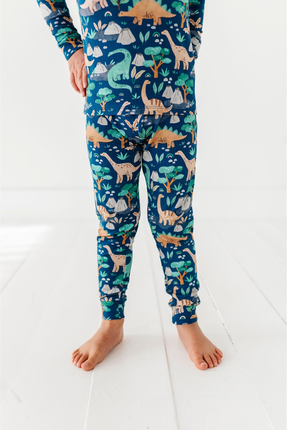 Three Little Tots Bamboo Pajama Set -Arlo Dino, supplementary photo
