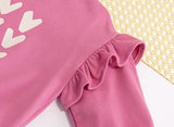 Cute And Casual Pullover Hooded Shirt For Children - Children's Heart-shaped Collar Sweatshirt