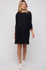 Three Little Tots Black Long Sleeve Maternity Shirt Dress