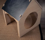 Three Little Tots Evergreen- Children's Playhouse with Chalkboard Roof, another angle