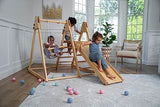 Three Little Tots Juniper Folding Indoor and Outdoor Playset Wooden Climber for Toddlers, fifth additional photo