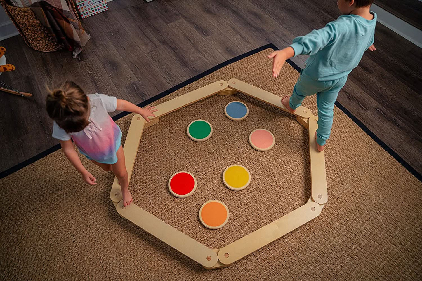 Three Little Tots Majesty Balance Beam and Stepping Stones, alternate angle