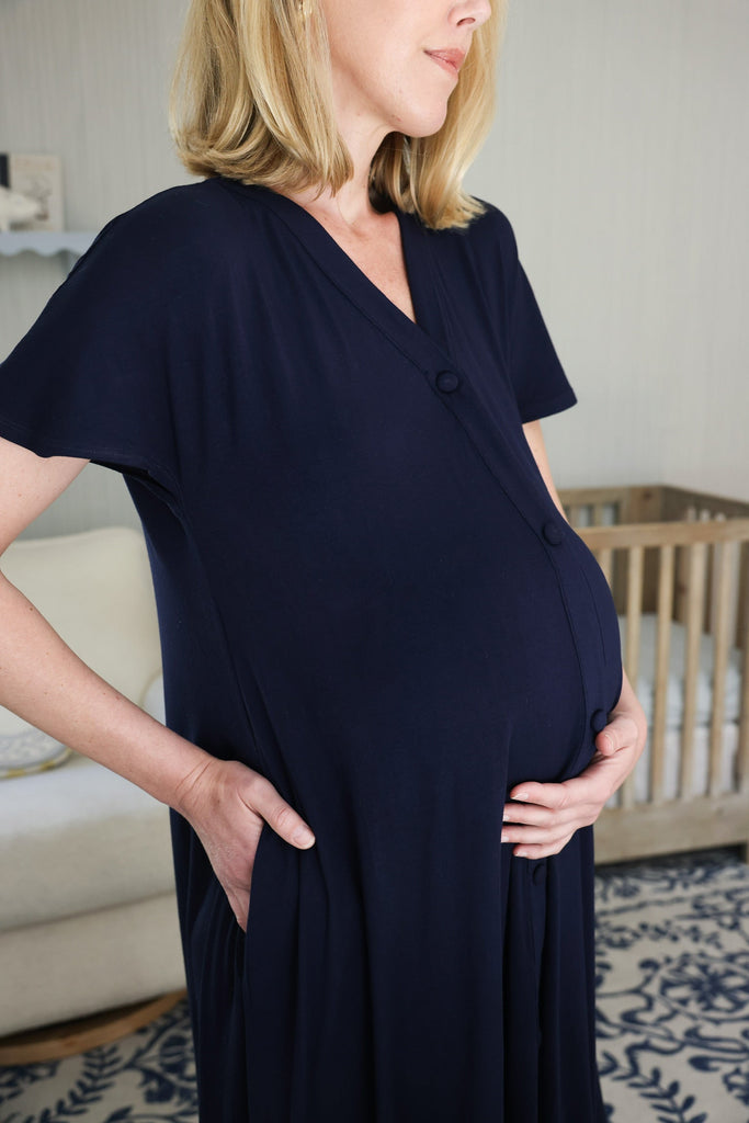 Luxe Labor & Delivery Gown - Hospital Alternative with Epidural Access