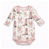 Cowgirl Boots Baby Bodysuit – Cotton Western Print