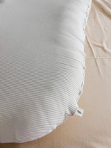 Oat Ribbed Baby Lounger Cover