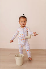 Bamboo One Piece Zip Pajama - Sammie Seal