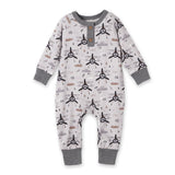 Airplane Henley Romper – Soft Bamboo Baby Outfit