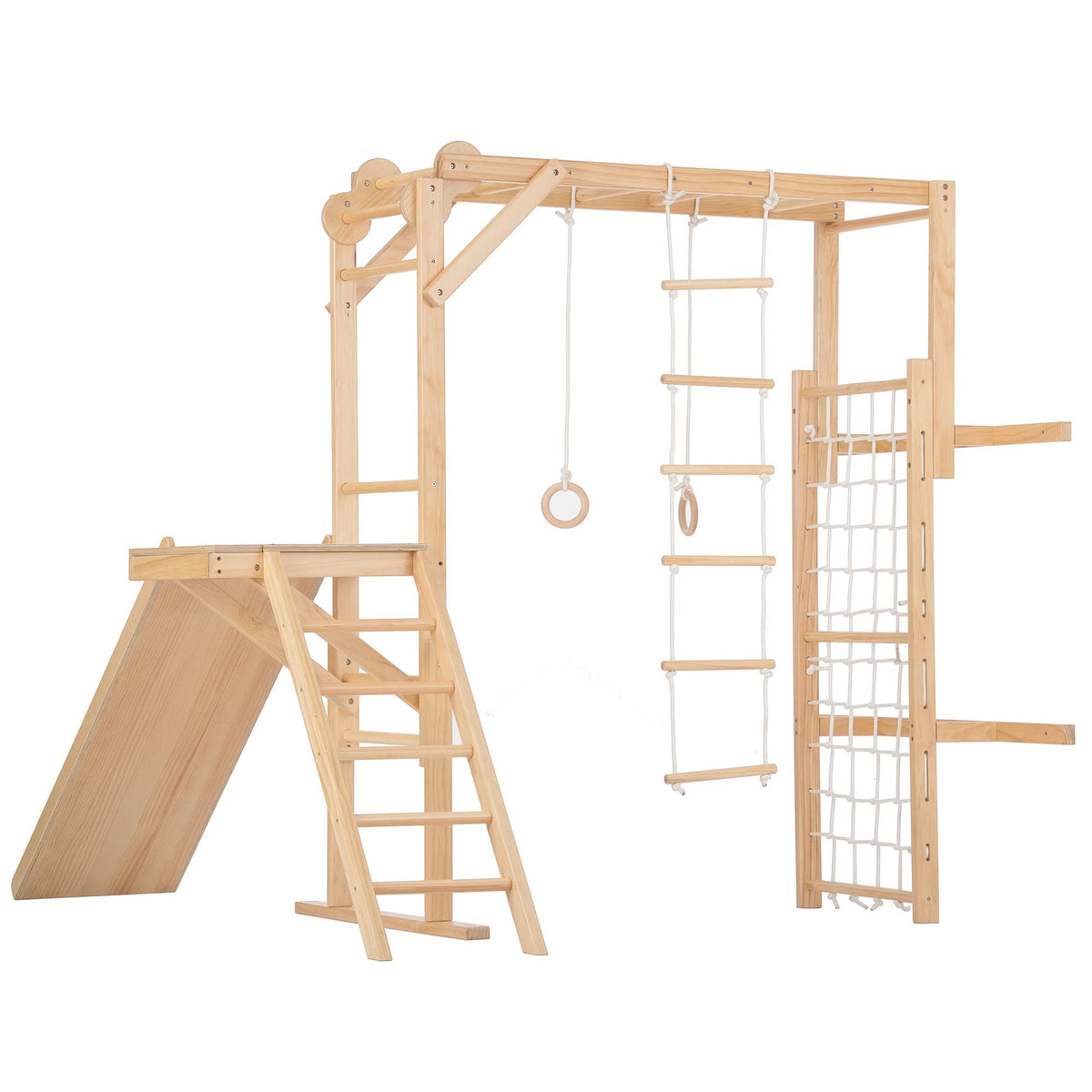 Three Little Tots Grove Foldable Jungle Gym - Wall Mounted - Natural, extra product detail