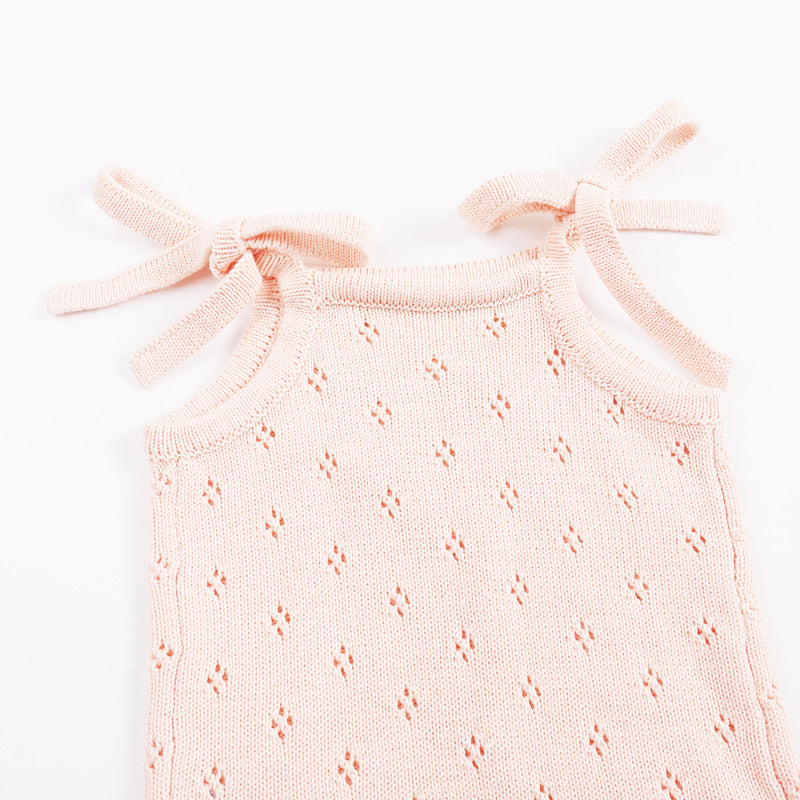 Three Little Tots Baby Knitted Vest Wool Jumpsuit Spring And Autumn, alternate angle