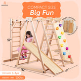 Three Little Tots Chestnut Foldable Jungle Gym, alternate angle