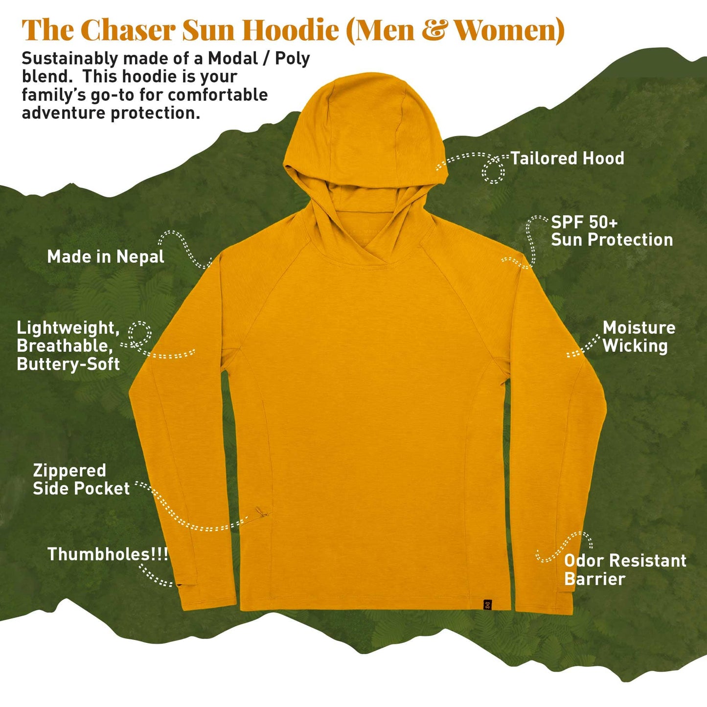 CHASER - Mens Sun Hoodie