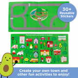 Avi's Adventures In The City Reusable Sticker Book + Marker Set (ages 3+)