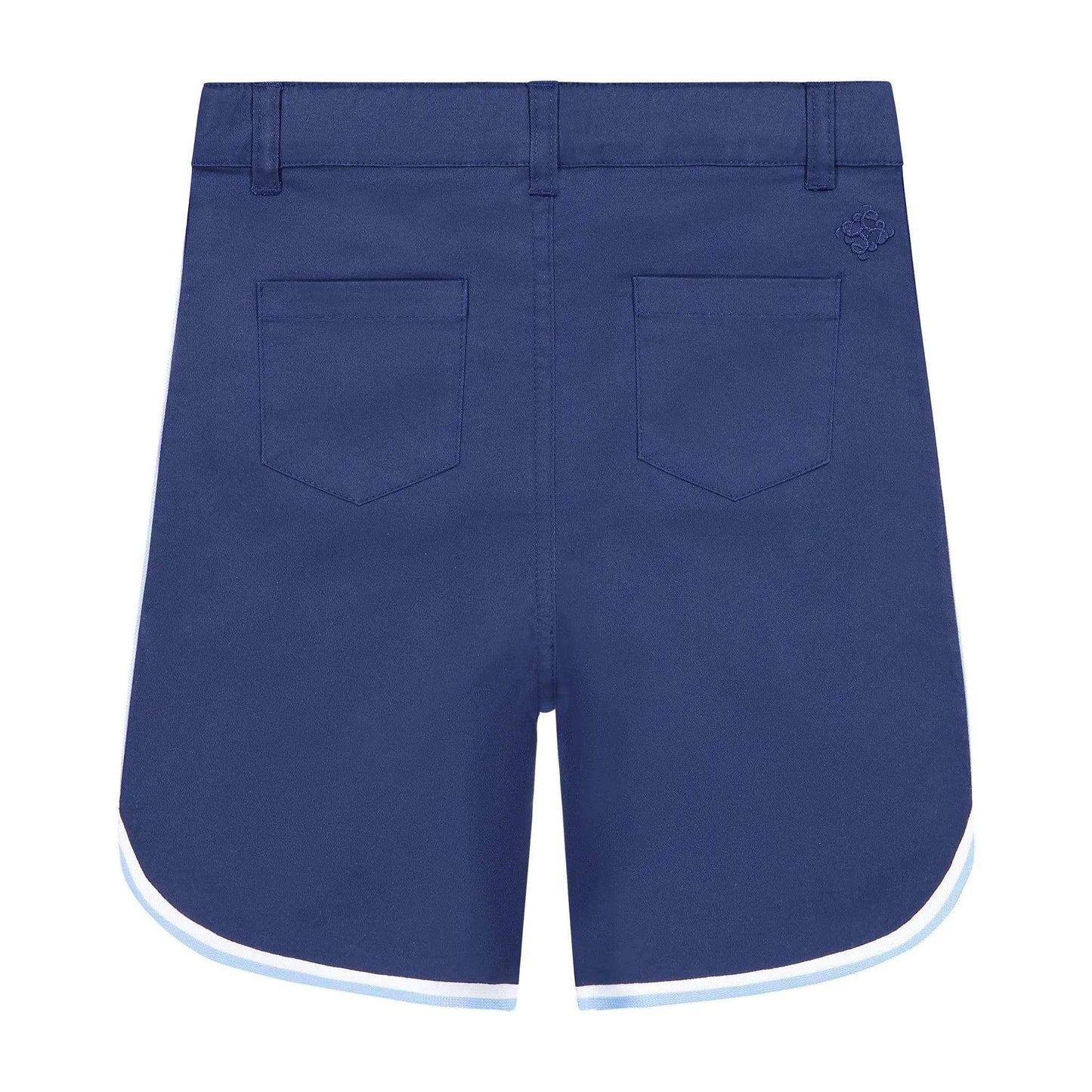 Three Little Tots Andy and Evan - Boys Piped Shorts - Navy, additional product photo