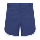 Three Little Tots Andy and Evan - Boys Piped Shorts - Navy, additional product photo