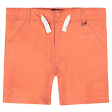 Three Little Tots Andy and Evan - Boys Twill Shorts - Coral