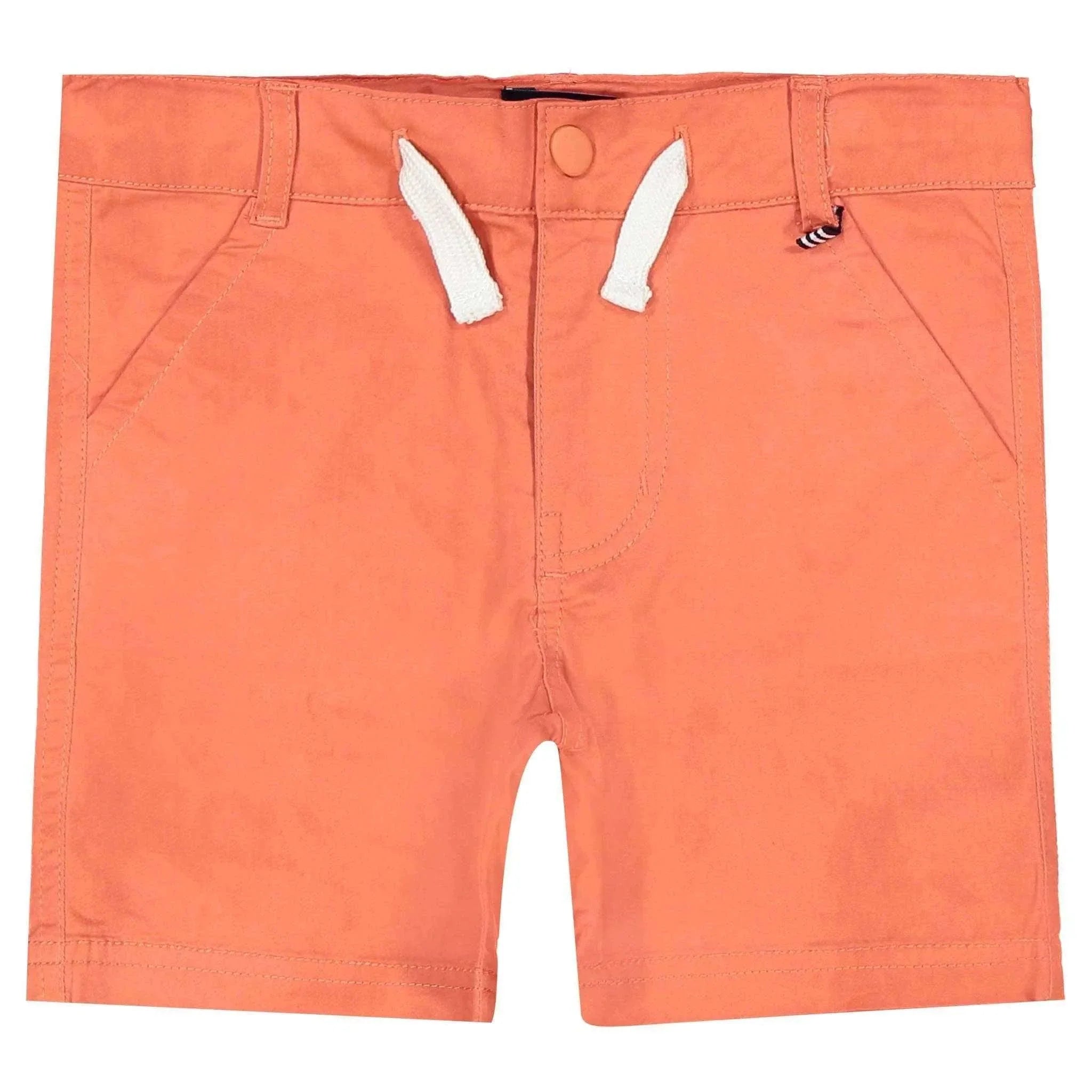 Three Little Tots Andy and Evan - Boys Twill Shorts - Coral
