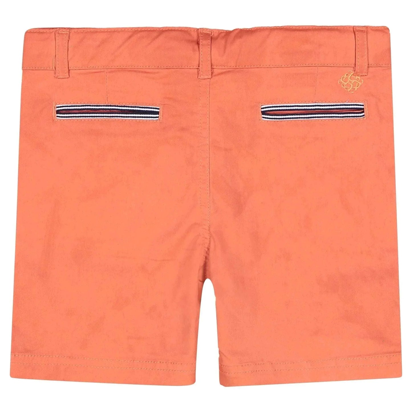 Three Little Tots Andy and Evan - Boys Twill Shorts - Coral, additional view