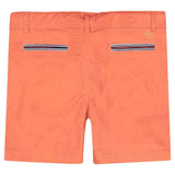 Three Little Tots Andy and Evan - Boys Twill Shorts - Coral, additional view