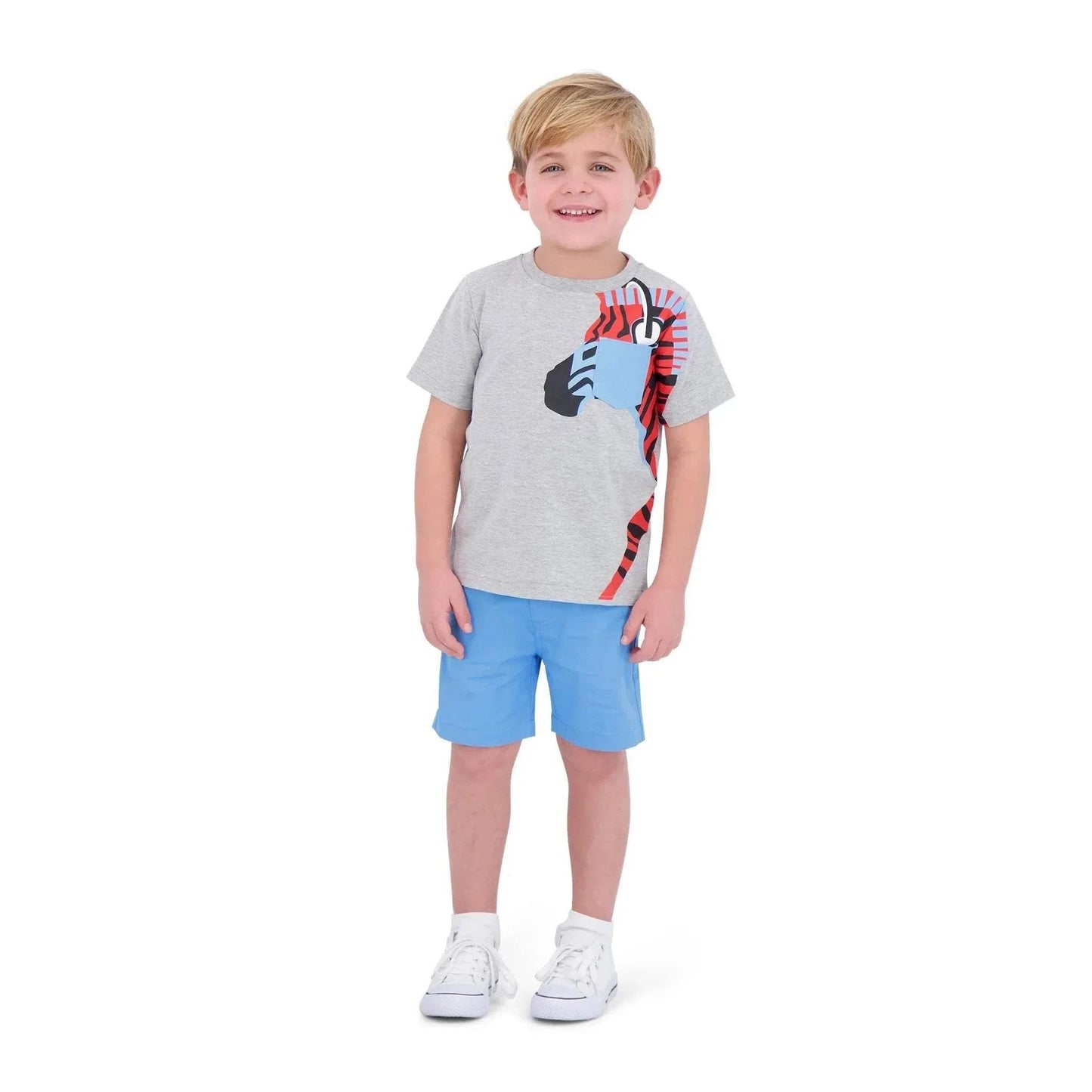 Three Little Tots Andy and Evan - Boys Twill Shorts, additional product photo