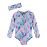 Three Little Tots Andy and Evan - Girls Rashguard Swim Suit