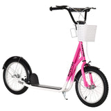 Aosom Youth Kick Scooter with Adjustable Handlebars, Pink