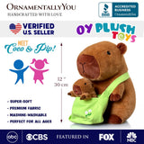 Three Little Tots Coco the Capybara and Her Baby Plushie Set Adorable 12 Stuffed Animal Toy Gift for, additional product phot