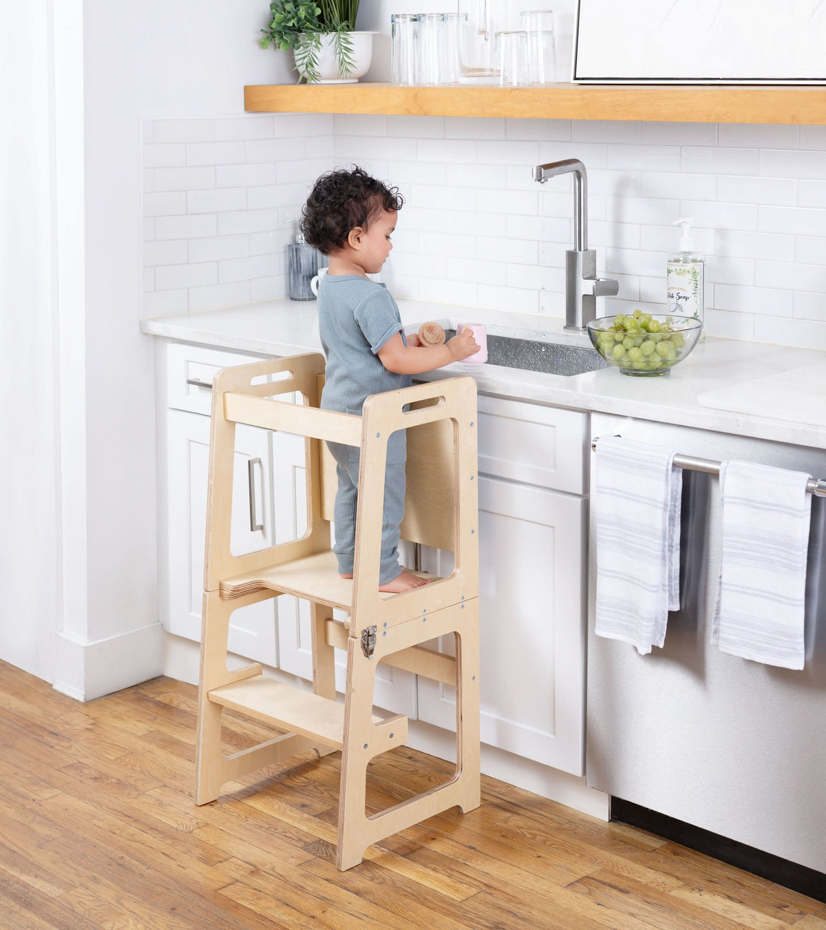 Three Little Tots Date 4-in-1 Kitchen Tower and Desk