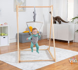 Three Little Tots Tulip Foldable Baby Bouncer - Gray, third additional photo