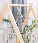 Three Little Tots Tulip Foldable Baby Bouncer - Beige, fifth additional photo