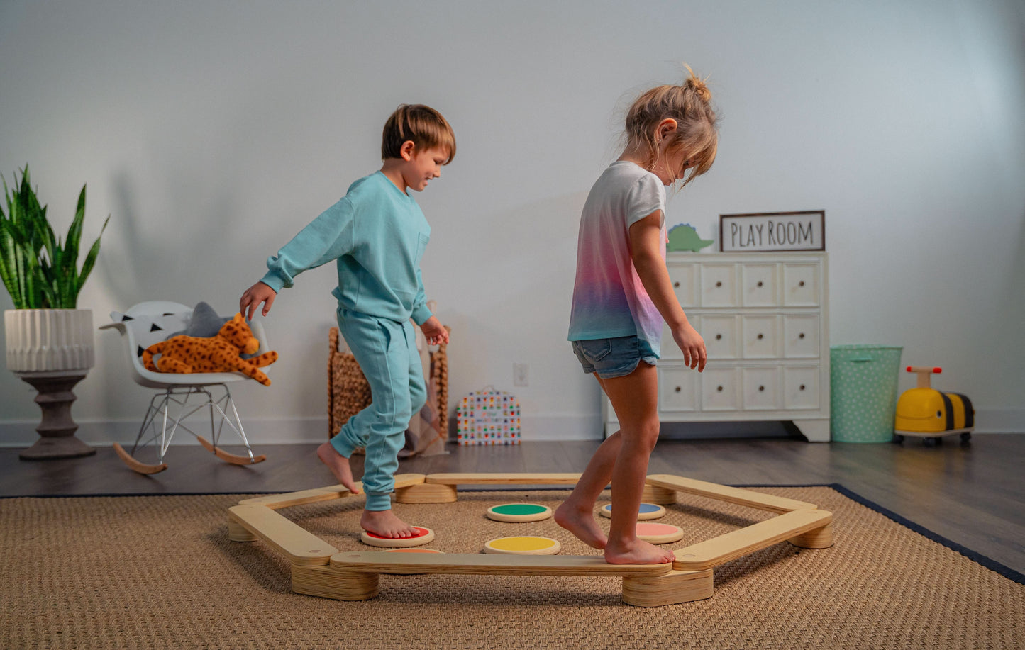 Three Little Tots Majesty Balance Beam and Stepping Stones
