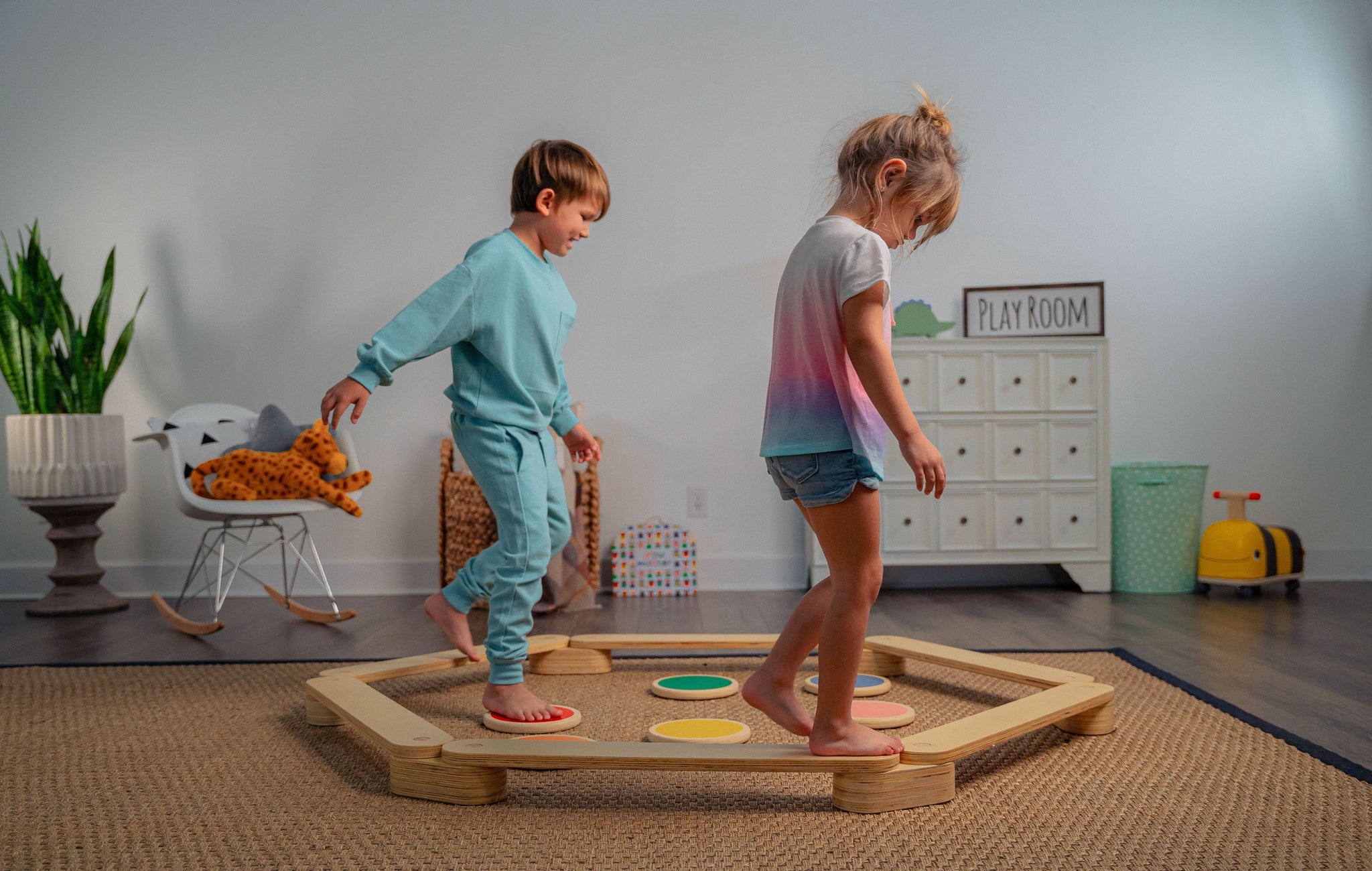 Three Little Tots Majesty Balance Beam and Stepping Stones