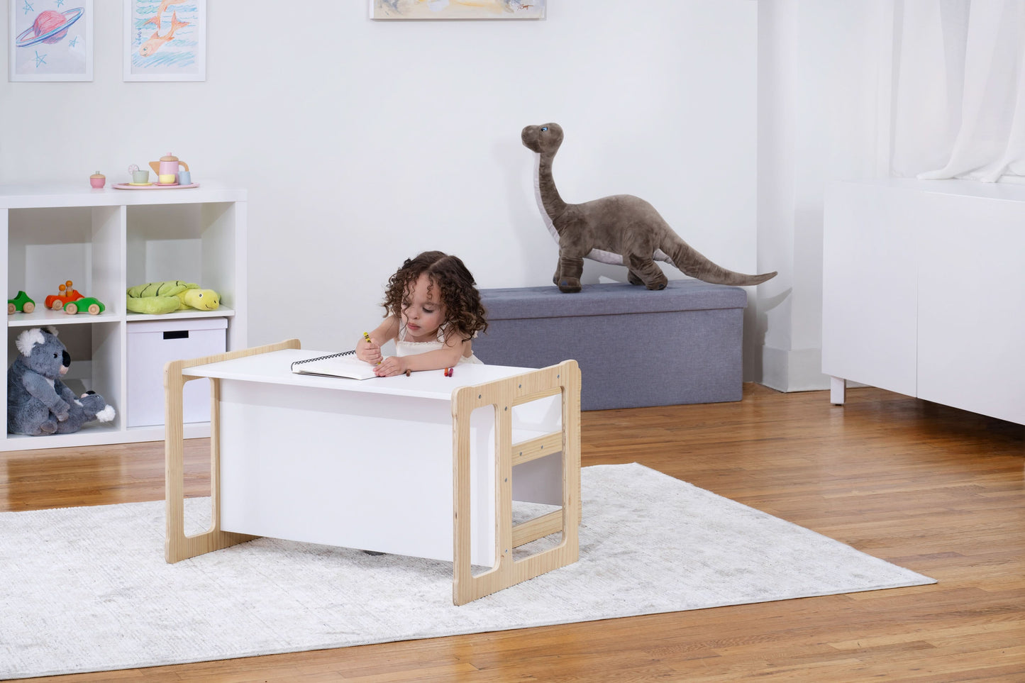 Three Little Tots Hanover Convertible Table Chair and Bench Set, sixth additional photo