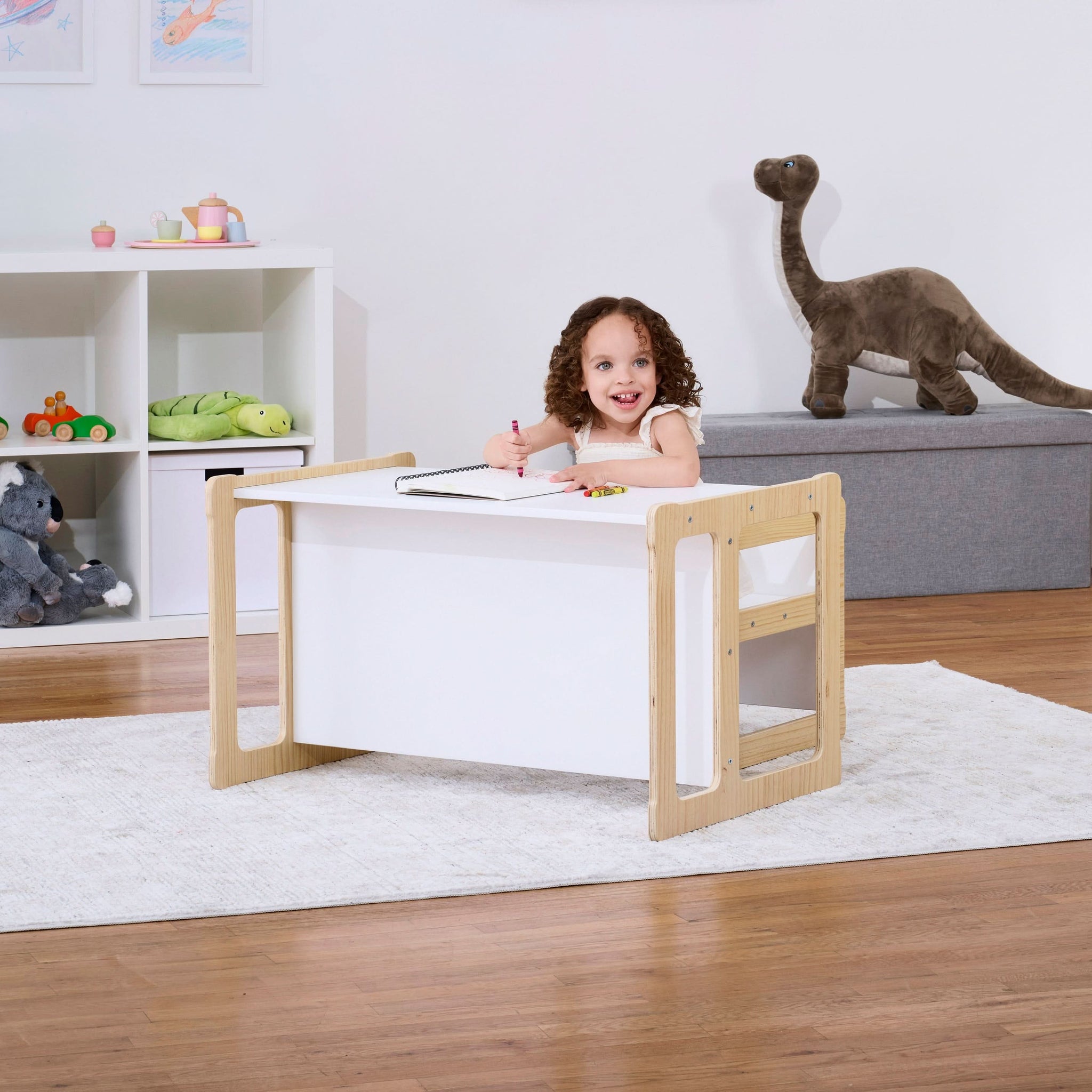 Three Little Tots Hanover Convertible Table Chair and Bench Set, seventh additional photo