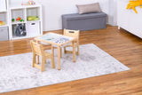 Three Little Tots Cordia Wooden Kids Activity Table and Chair Set Montessori-Inspired Desk for Play , tenth additional photo