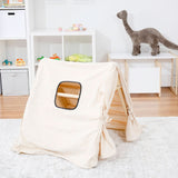 Three Little Tots Tent Cover for Hazel and Olive Pikler, alternate angle