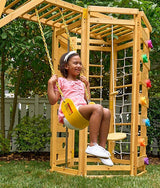 Three Little Tots Hawthorn XL Octagon Outdoor Jungle Gym - Natural, additional view
