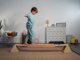 Three Little Tots Willow- Rainbow Seesaw and Balance Beam, shown in everyday use