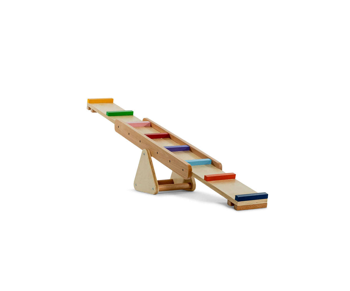 Three Little Tots Willow- Rainbow Seesaw and Balance Beam, alternate angle